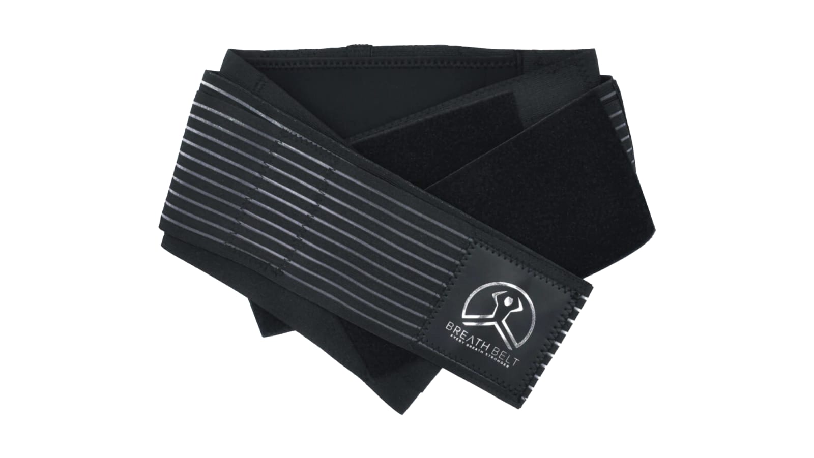 The Breath Belt - Black / Silver | Rogue Fitness